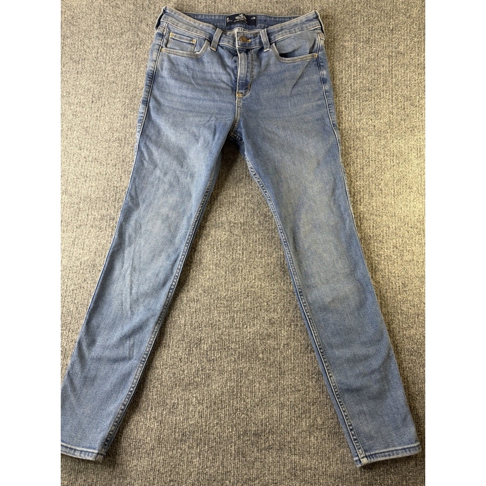 Hollister High‎ Rise Super Skinny Jeans Womens 8R W29 Blue Stretch Denim